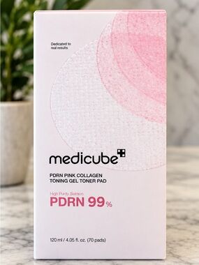 Medicube PDRN Pink Collagen Toning Gel Toner Pads - Pink